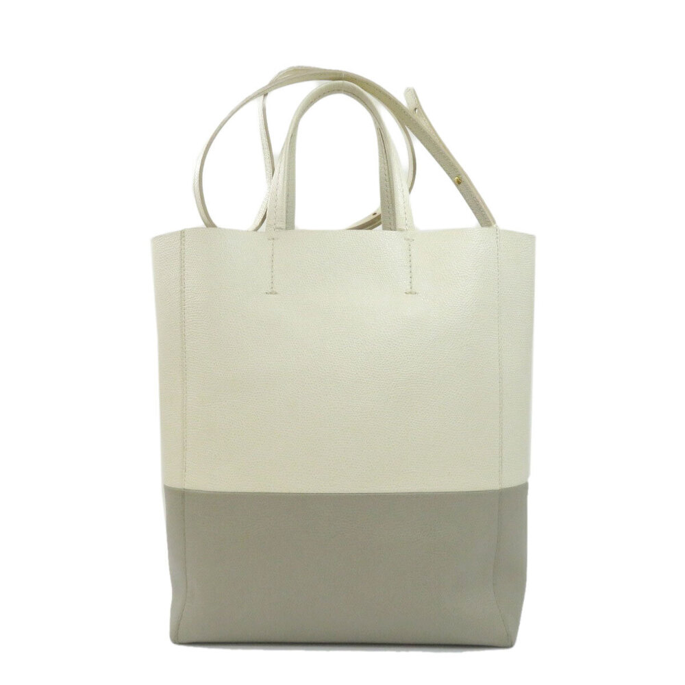 Celine Leather Handbag Cabas Black